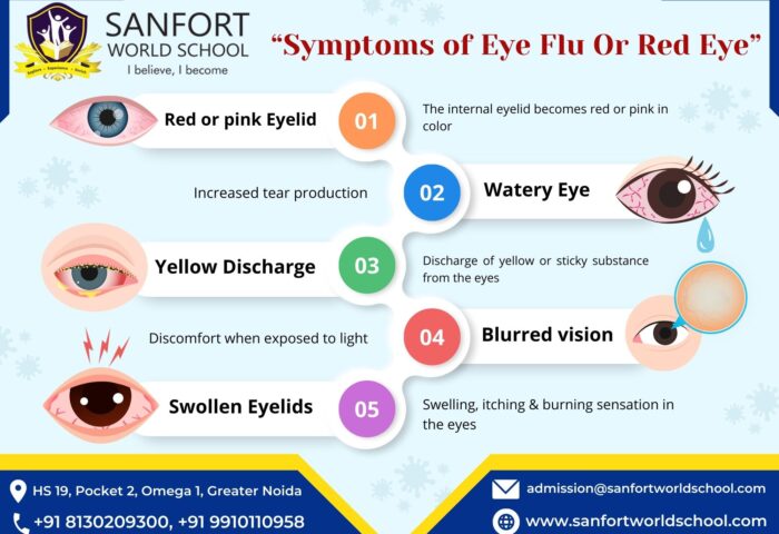symptoms of eyeflu sws